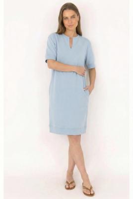 Moscow 50-06-sister Jurk 270-1 Light Denim Solid