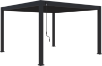 Aluminium overkapping Vancouver vrijstaand 400 x 400 x 255 cm antraciet