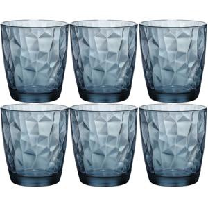 Tumbler drinkglazen - 6x - blauw - 390 ml - waterglazen - glazen