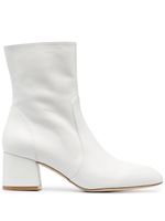 Stuart Weitzman bottines Flareblock en daim 60 mm - Blanc - thumbnail