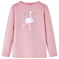 VidaXL Kindershirt met lange mouwen 116 lichtroze