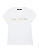 Balmain Kids t-shirt à logo brodé - Blanc - thumbnail