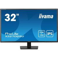 Monitor PC - IIYAMA - X3270QSU-B1 - 31.5 QHD - IPS - 100Hz - 3ms - HUB HDMI/DP/USB - Altoparlanti - VESA 100x100 - Nero