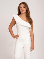 Shanti One Shoulder Top Off White