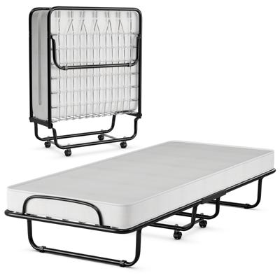 Opvouwbaar Bed Op Wielen met Matras voor Volwassenen 190 x 80 x 39 cm Gemaakt in Italië