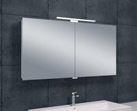 Wiesbaden Luxe spiegelkast +Led verlichting 120x60x14cm