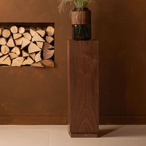 WOOOD Plantenstandaard 'Enid' Walnoot, 80cm hoog