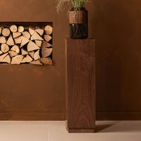 WOOOD Plantenstandaard 'Enid' Walnoot, 80cm hoog