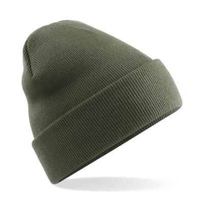 Beechfield Beanie Wintermuts - olijf groen - acryl - volwassenen Beechfield Beanie Wintermuts - olijf groen - acryl - volwassenen