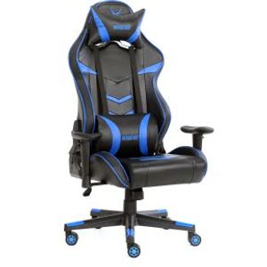 Varr Nascar PC-gamestoel Gestoffeerde gevoerde zitting Zwart, Blauw