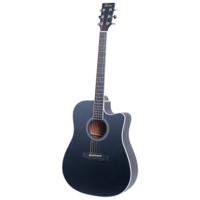 Fazley W70-DMBK ColourTune Dreadnought Matte Black westerngitaar - thumbnail