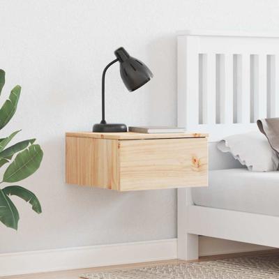 Wandbevestigde nachttafel 2 pcs Bruin 37 x 35 x 18,5 cm