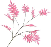 Silk-ka kunsttak blad 159cm roze