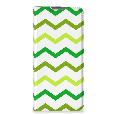 OPPO Find X5 Pro | Hoesje met Magneet | Zigzag Groen