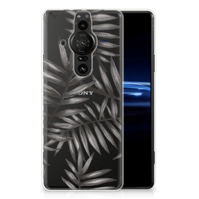 Sony Xperia Pro-I | TPU Case | Leaves Grey Sony Xperia Pro-I | TPU Case | Leaves Grey