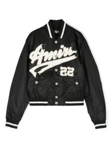 AMIRI KIDS veste bomber à patch logo - Noir