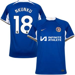 Chelsea Shirt Thuis 2023-2024 + Nkunku 18