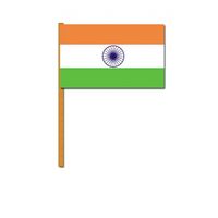 Luxe zwaaivlag India - thumbnail