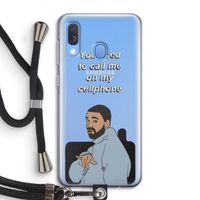 Hotline bling: Samsung Galaxy A40 Transparant Hoesje met koord
