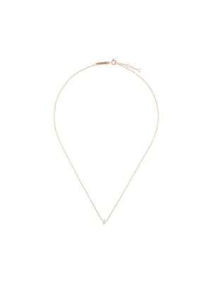 Delfina Delettrez Dots Solitaire diamond necklace - Métallisé