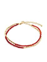 Monica Vinader bracelet en maillon épais - Rouge