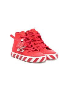 Off-White Kids baskets montantes Vulcanized - Rouge