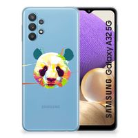 Samsung Galaxy A32 5G Telefoonhoesje met Naam Panda Color - thumbnail