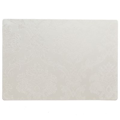 Stevige luxe Tafel placemats Amatista wit 30 x 43 cm