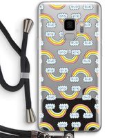 Regenboog: Samsung Galaxy S9 Transparant Hoesje met koord