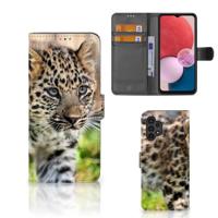 Samsung Galaxy A13 (4G) | Telefoonhoesje | Met pasjeshouder | Baby Luipaard Samsung Galaxy A13 (4G) | Telefoonhoesje | Met pasjeshouder | Baby Luipaard