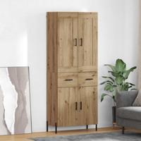 Hoge kast met lade 2 pcs Artisan Eiken Bewerkt hout