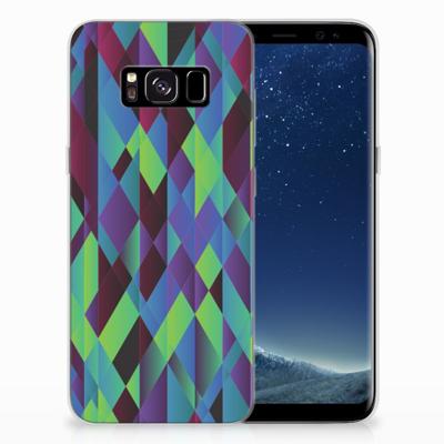 Samsung Galaxy S8 | TPU Hoesje | Abstract Green Blue