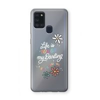 Tough Life: Samsung Galaxy A21s Transparant Hoesje