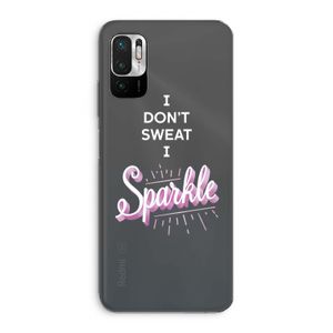 Sparkle quote: Xiaomi Redmi Note 10 5G Transparant Hoesje