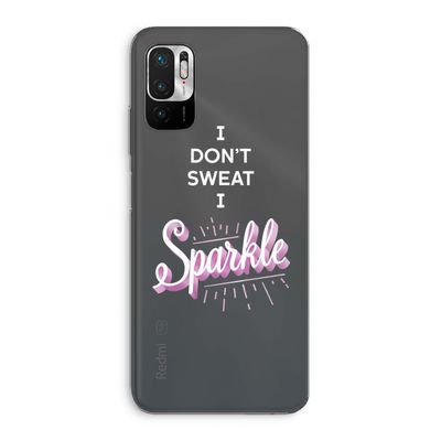 Sparkle quote: Xiaomi Redmi Note 10 5G Transparant Hoesje