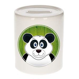 Dieren spaarpot panda voor kinderen 9 cm   -