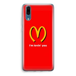 I'm lovin' you: Huawei P20 Transparant Hoesje