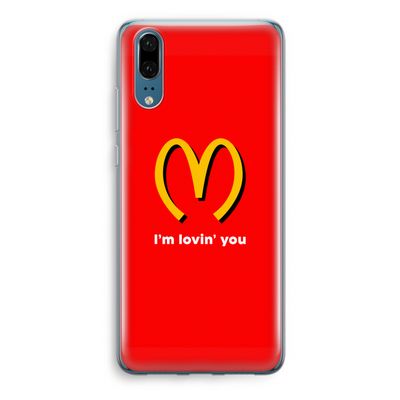 I'm lovin' you: Huawei P20 Transparant Hoesje