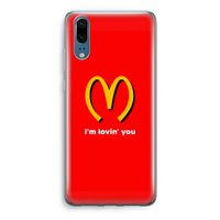 I'm lovin' you: Huawei P20 Transparant Hoesje