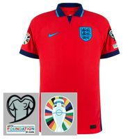 Engeland ADV Match Shirt Uit 2022-2023 + EK 2024 Kwalificatie Badges