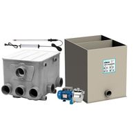 AquaForte Trommelfilter Complete Set - UV-C 40W, Spoelpomp, Biokamer - Tot 25 m³/h Vijverfilter AquaForte Trommelfilter Complete Set - UV-C 40W, Spoelpomp, Biokamer - Tot 25 m³/h Vijverfilter