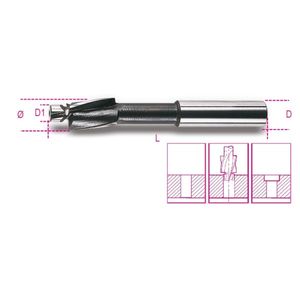 Beta 421 8 Verzinkboren met geleiderpin | fijne spoed | vervaardigd uit HSS - 004210008 004210008