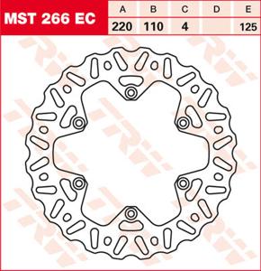 TRW Remschijf, remschijven voor de moto, MST266EC