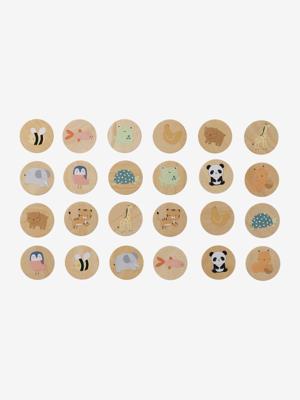Memospel met dieren van FSC®-hout hout
