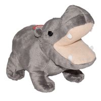 Pluche knuffel nijlpaard van 20 cm   -