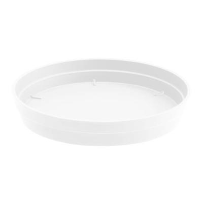 EDA Bloempot onderschaal Toscane - kunststof - wit - D23 cm - opvangschalen