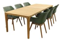 Hartman Sophie Green/Teak / Liam tuinset - 240x100 cm.