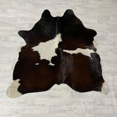 Koeienhuid bruin zwart wit 165x150cm S