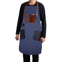 Retro stijl katoen Canvas ambachtsman werk schorten (blauw)