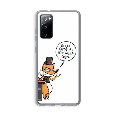 Geen Gezeik: Samsung Galaxy S20 FE / S20 FE 5G Transparant Hoesje